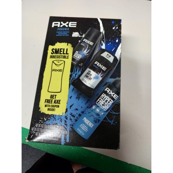 AXE Phoenix Holiday Gift Set With Body Spray, Antiperspirant & Deodorant Stick a - Picture 1 of 3